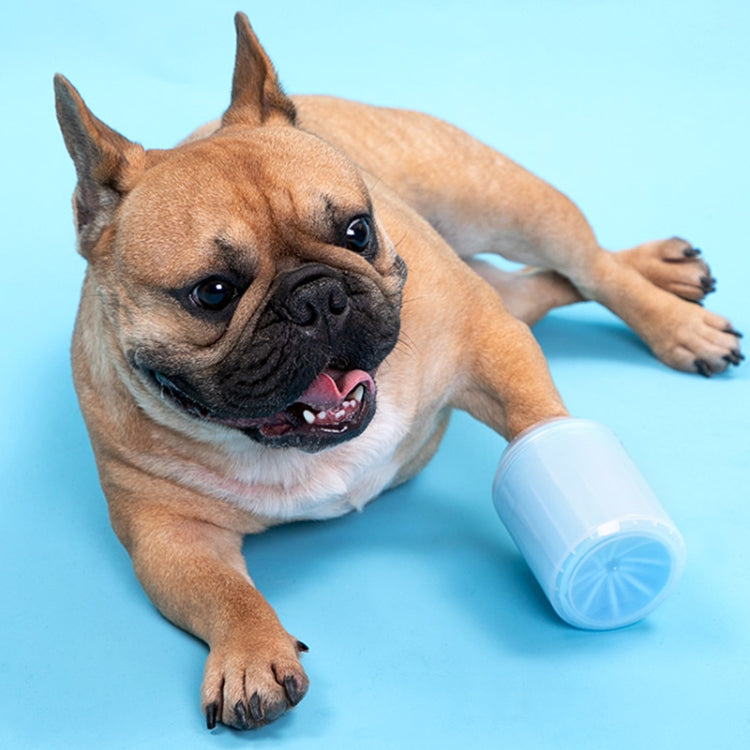 Pet Cat Dog Foot Clean Cup Cleaning Tool Silicone Washing Cup, Size: Small (Orange)