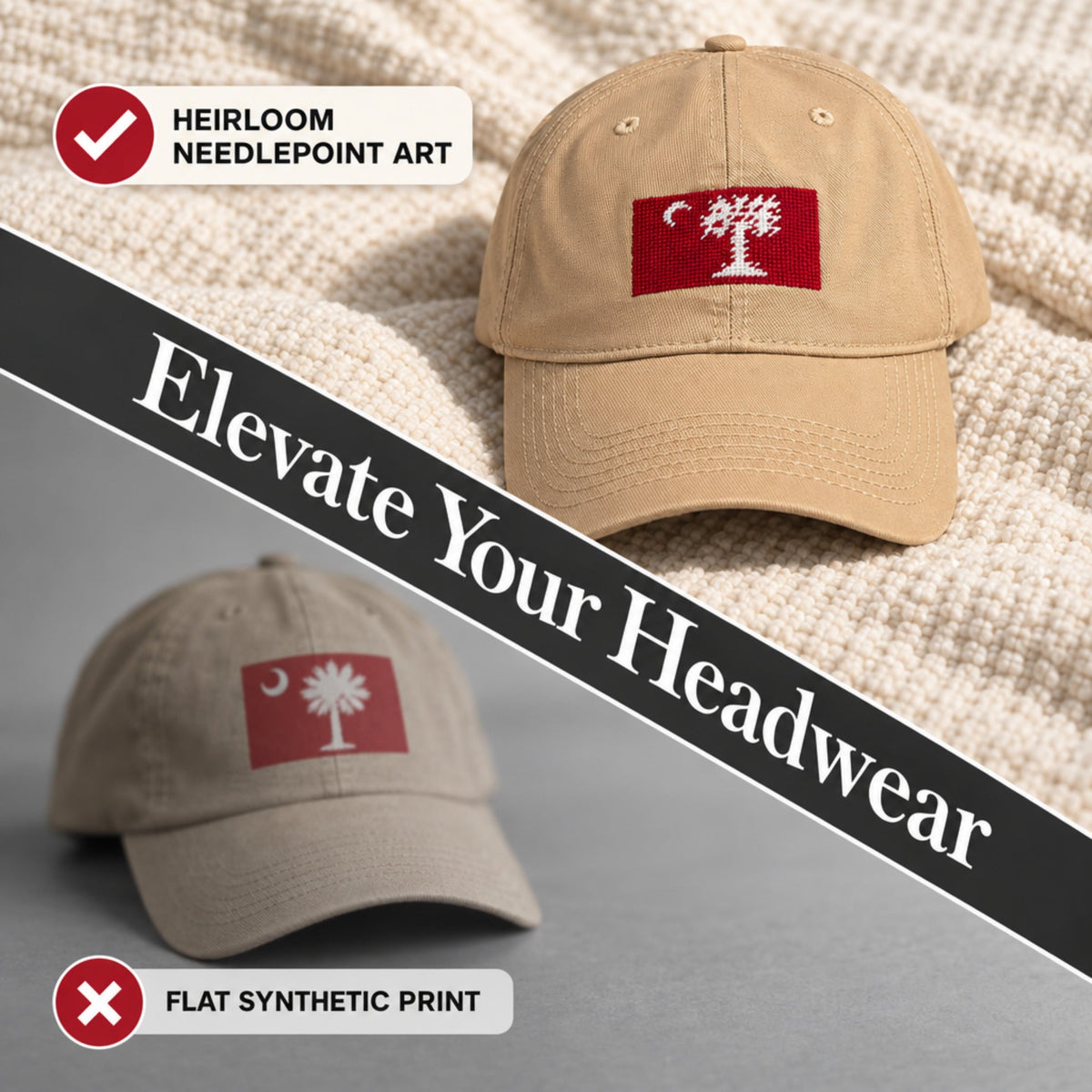 Citadel Big Red Flag Twill Embroidered Brim Hat Cap
