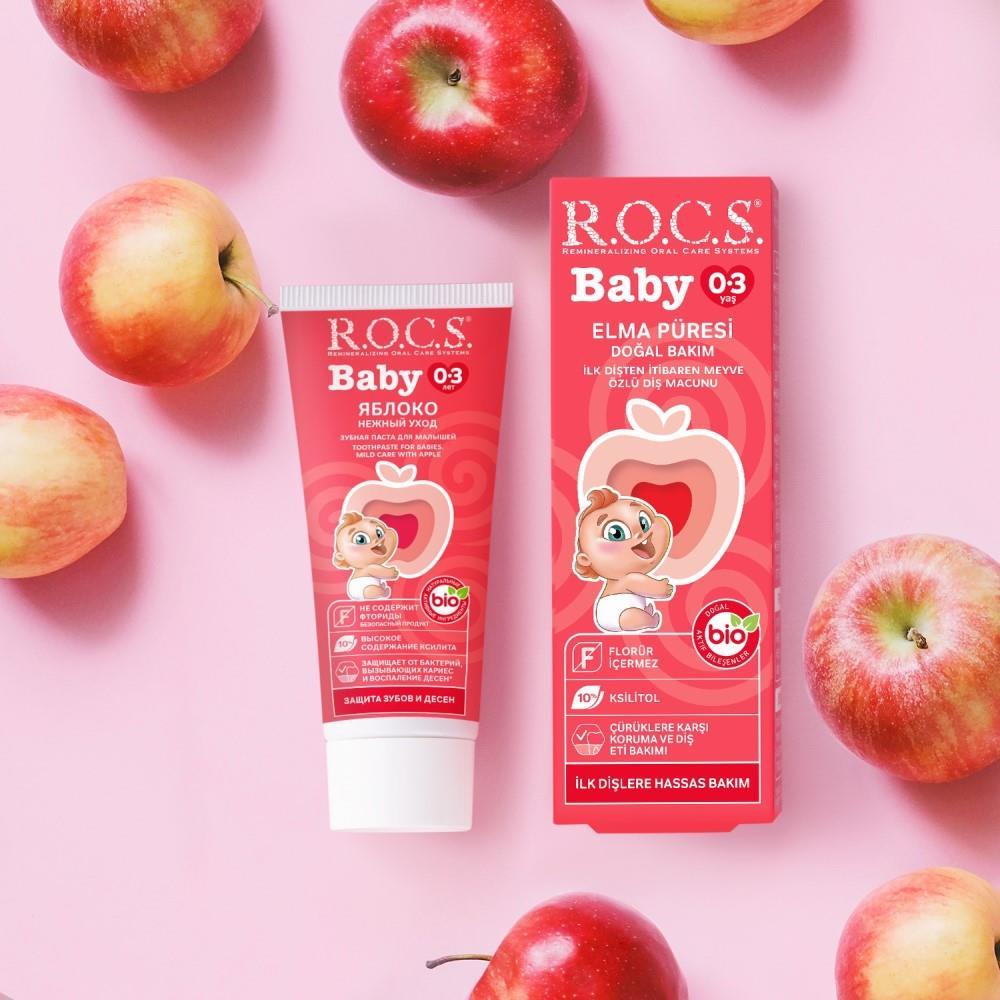 ROCS Baby Toothpaste - Apple Puree | 35ml