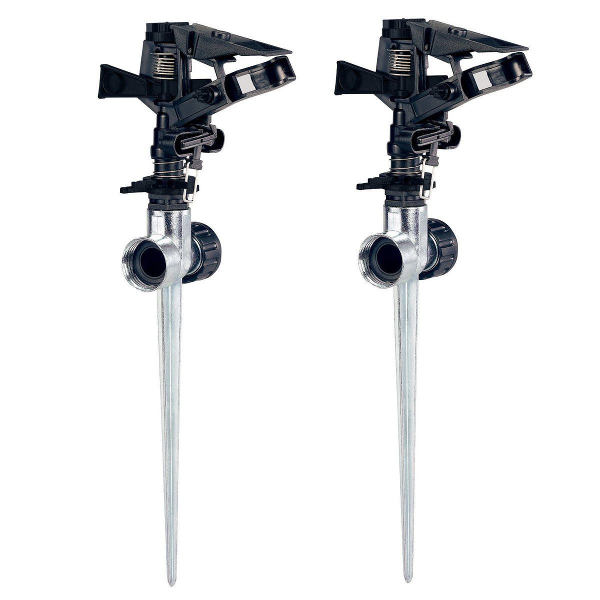 1/2-in. Plastic Impact Sprinkler on Zinc Spike, 2-pk 58362