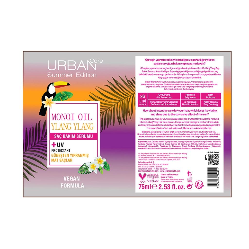 Urban Care Monoi & Ylang Ylang Sun Recovery Hair Serum 75 ml