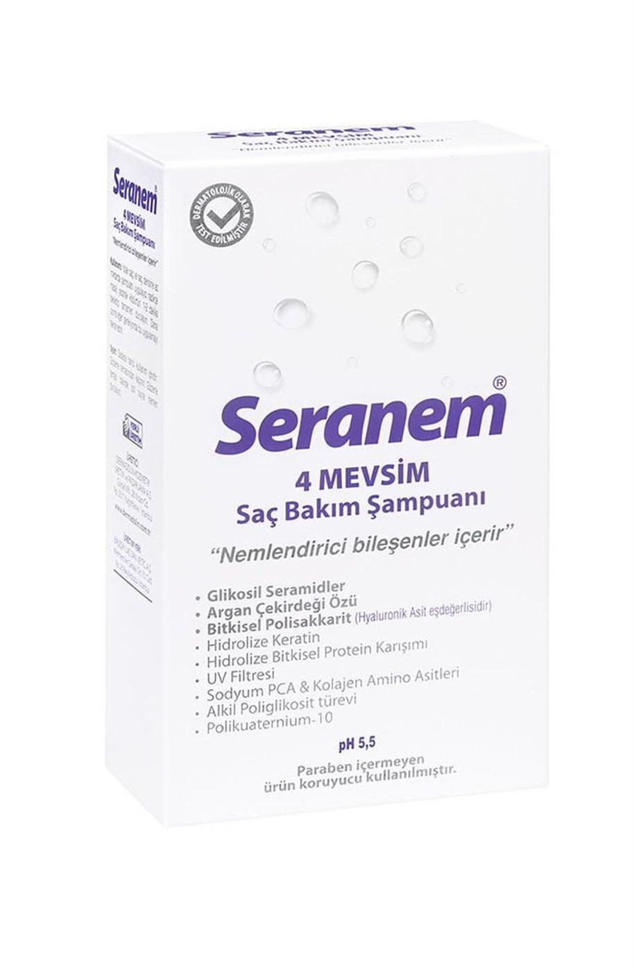 Seranem 4 Season Hair Care Shampoo - 300ml - Versatile, Nourishing, and Gentle for Year-Round Hair Health