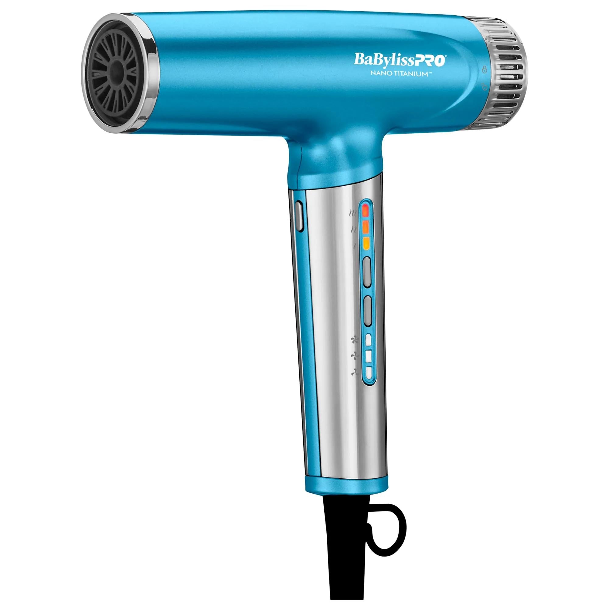 Nano Titanium Professional High-Speed Ionic Hair Dryer - Ultra-Lightweight, Frizz-Free, Dual Voltage for Travel