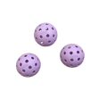 Purple Pickleballs - Pack of 3