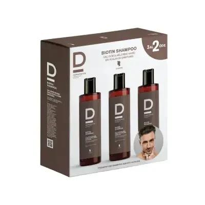 Dermoskin Biotin Hair Loss Shampoo for Men: Herbal DHT Blocker & Hair Strengthening - Reduce Thinning & Promote Hair Growth
