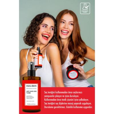 Maruderm Anti-Hair Loss Tonic - Vegan Formula with Biotin & Caffeine for Hair Growth, 6.76 fl oz