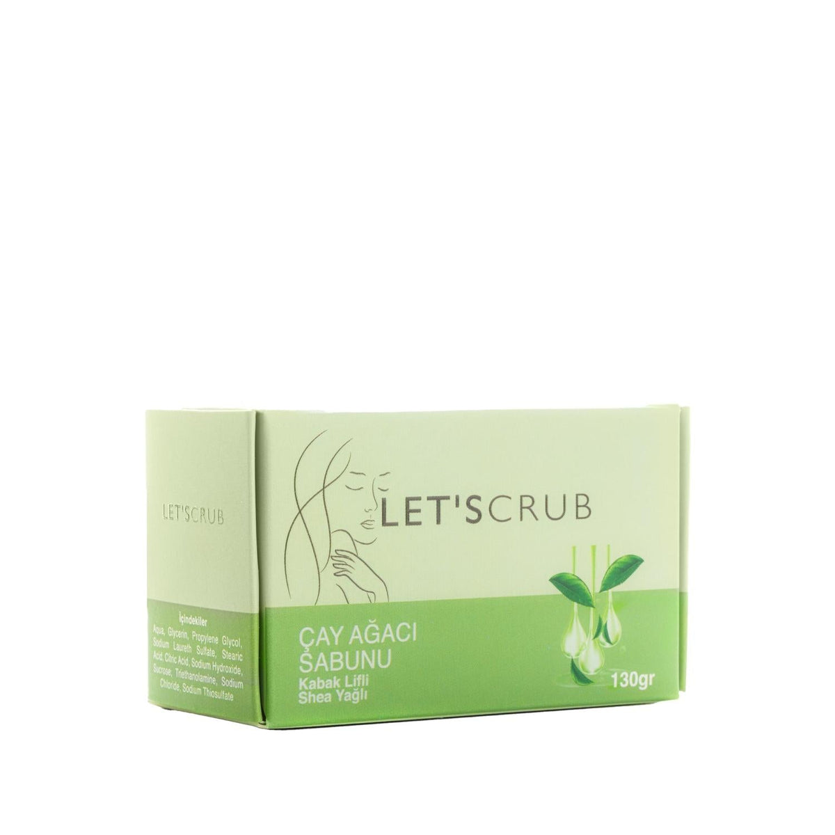 Let'scrub Natural Tea Tree Oil Soap with Pumpkin & Exfoliating Texture - Gentle, Antimicrobial Skincare for Acne-Prone Skin
