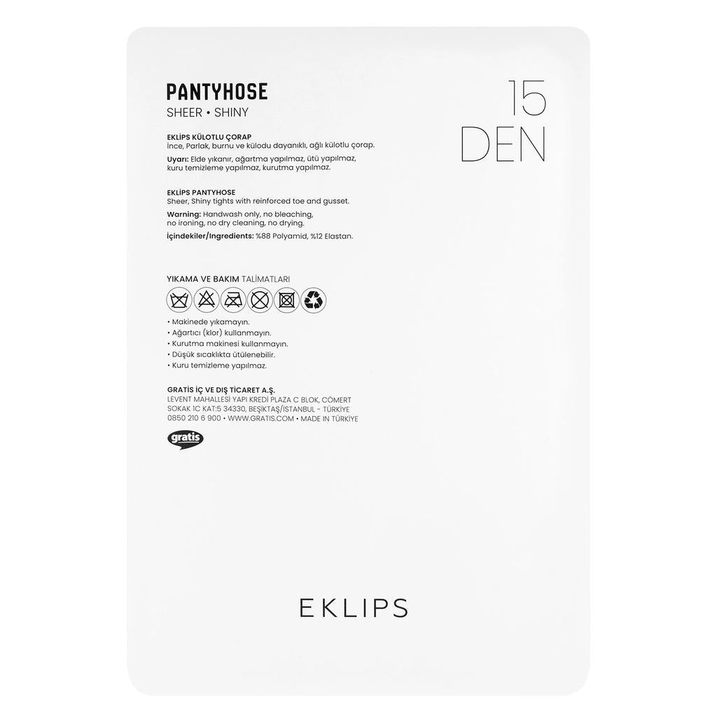 Eklips Chestnut Pantyhose Soft Stretch Tights Size L