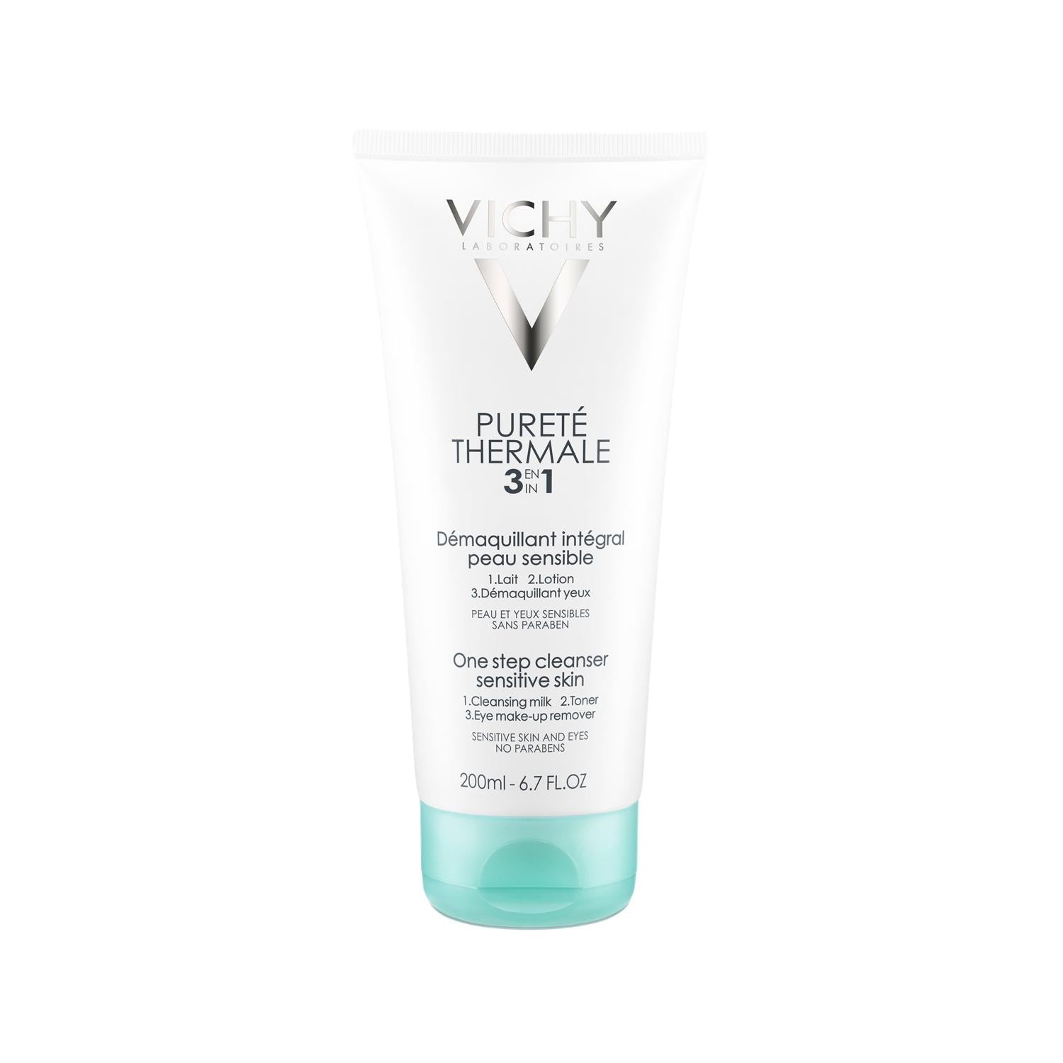 Vichy Purete Thermale 3-in-1 Face Cleanser - Simplifies Skincare Routine with Thermal Water Benefits