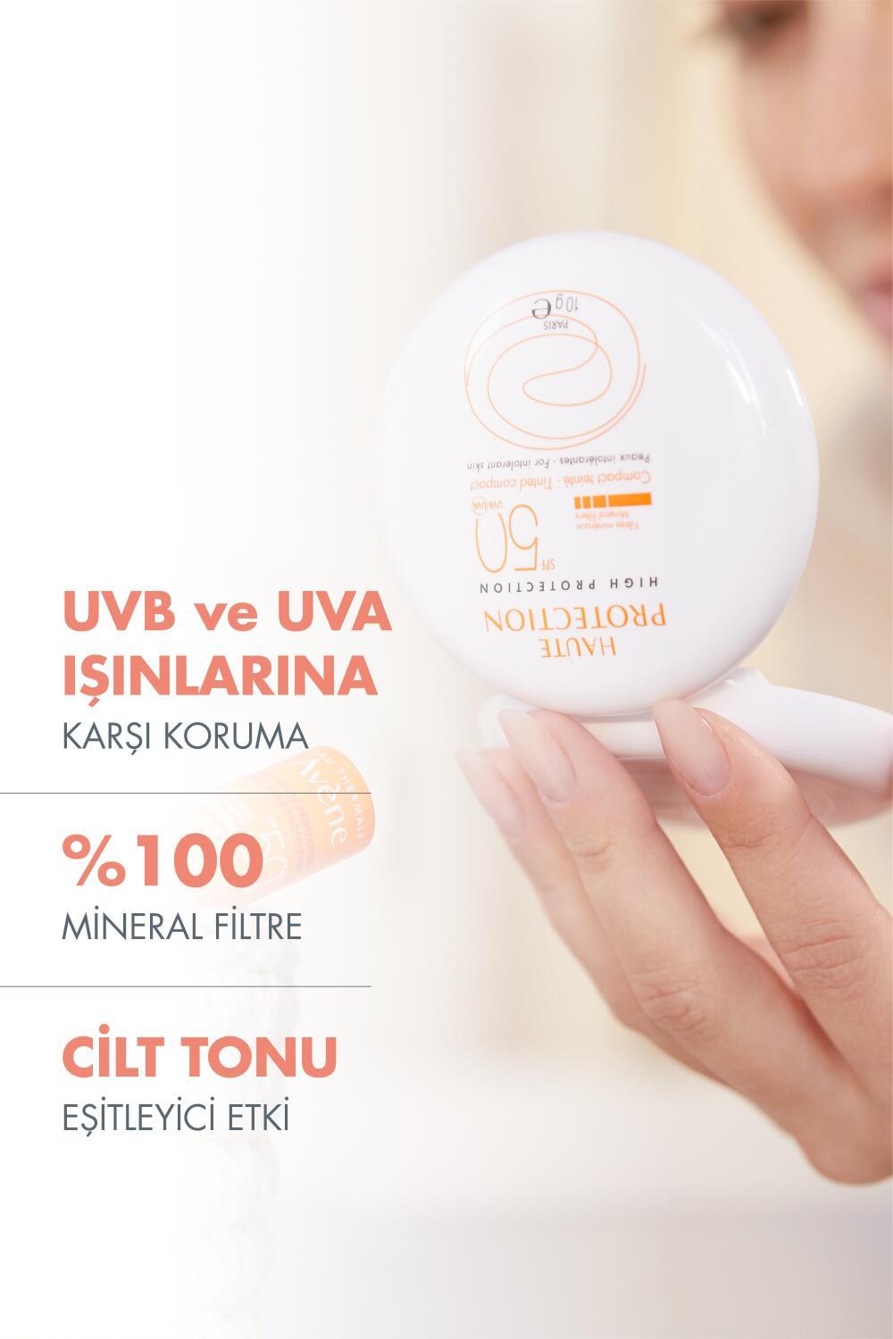 Avene Mineral Sunscreen Compact SPF 50+ - Tinted, Portable Sun Protection for Sensitive Skin
