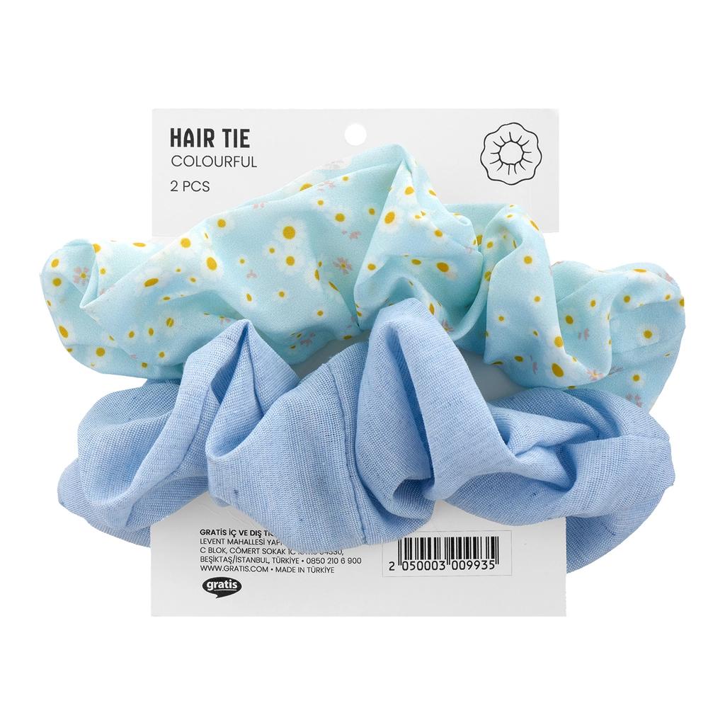 Eklips Daisy Elastic Hair Ties Blue 2-Pack