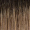Raquel Welch Midnight in Paris Mid-Length Layered Wig, Black Label Human Hair Collection, Average Cap, RH10/20SS Shaded Buttered Walnut