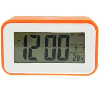 Multi Function Large Screen Alarm Clock with Calendar & LCD Light & Snooze Touch (Orange)