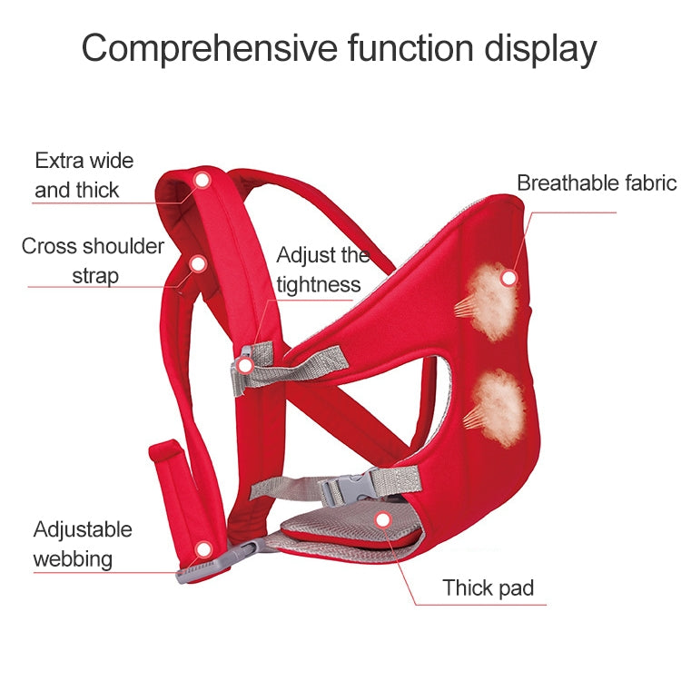 Multiposition Safety Baby Carrier Backpack(Red)