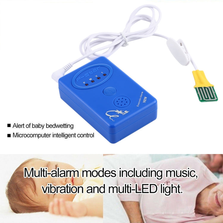 SVY001B Adult / Baby Bedwetting Enuresis Urine Bed Wetting Alarm +Sensor With Clamp(Blue)