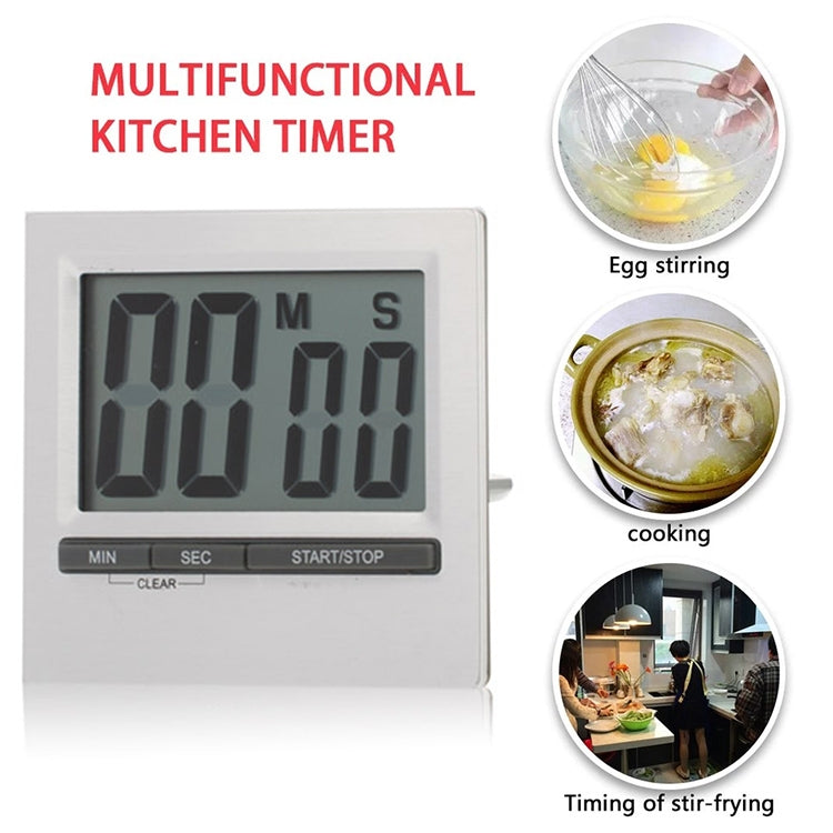Kitchen Craft Large Display Digital Countdown Timer(Silver)