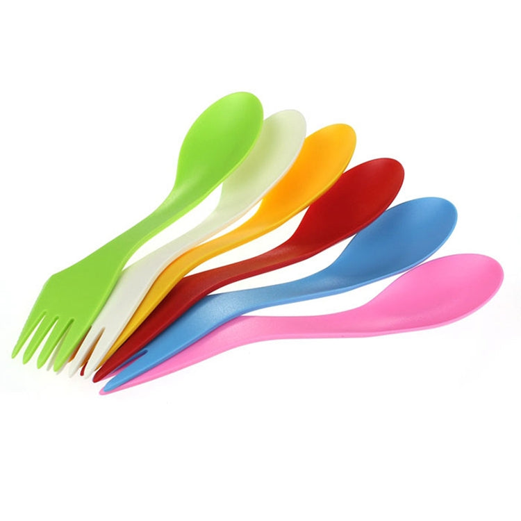 6 in 1 Colorful ABS Knife / Fork / Spoon Set