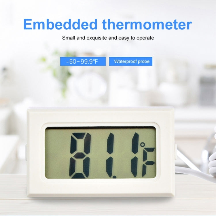 Mini LCD Indoor Digital Thermometer (Fahrenheit Display), Black(Black)