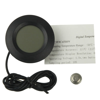 TL8009 Mini Indoor LCD Display Digital Thermometer, Measuring Temperature Range: -50℃-110℃(Black)