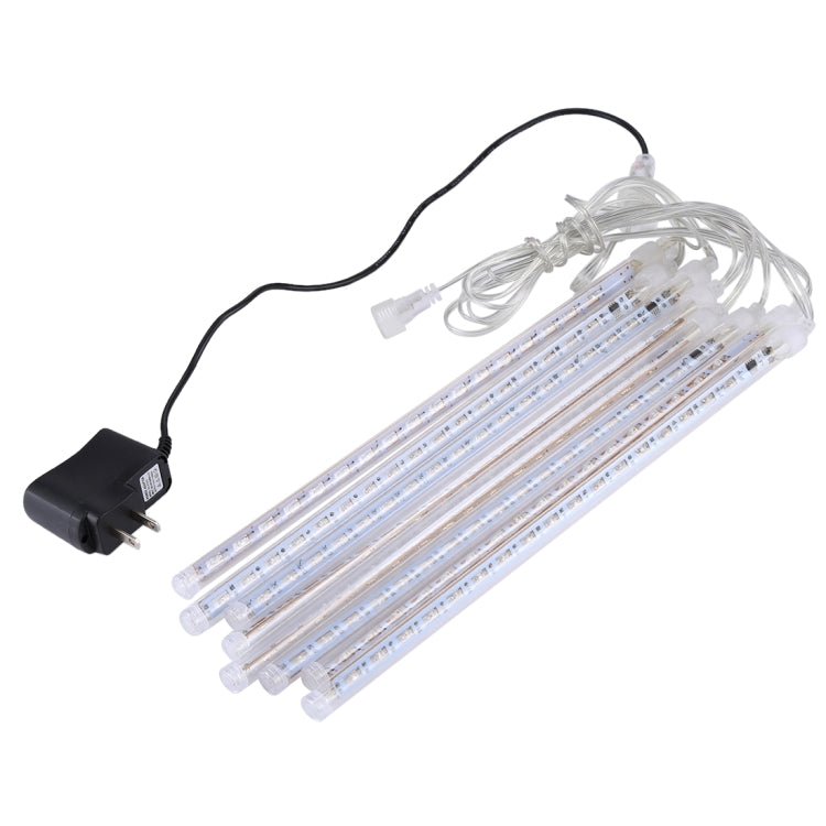 30cm 8 Light Bars Meteor Shower Lamp, 17 LED Meteor Shower Lamp for Christmas(Colorful Light)