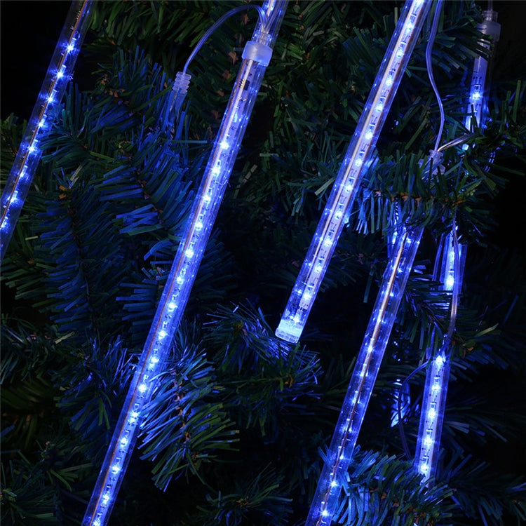 30cm 8 Light Bars Meteor Shower Lamp, 17 LED Light-emitting Lights Stick for Christmas(Blue Light)
