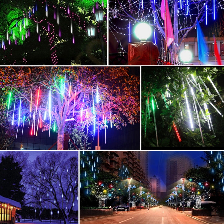 30cm 8 Light Bars Meteor Shower Lamp, 17 LED Light-emitting Lights Stick for Christmas(Blue Light)