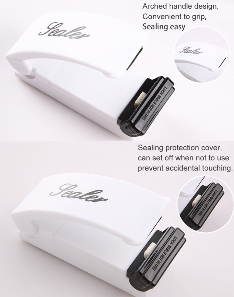 Multi-function Mini Portable Handy Plastic Bag Sealer Sealing Machine(White)