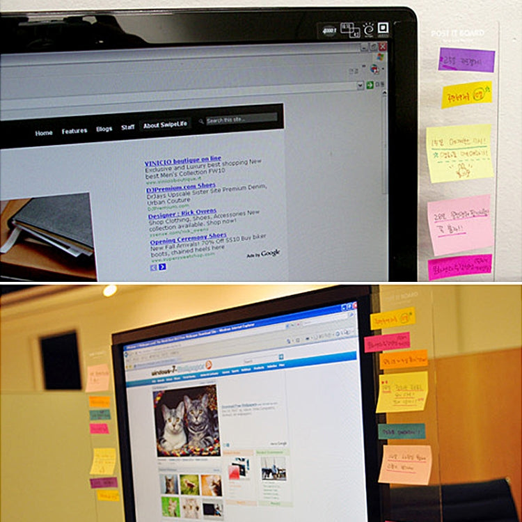 Creative Stationery Computer Monitors Sticky Message Board