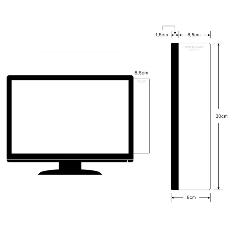 Creative Stationery Computer Monitors Sticky Message Board