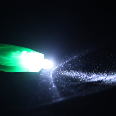 Mini LED Flashlight, White Light, Keychain Function, On/Off Switch & Pressure Switch(Green)