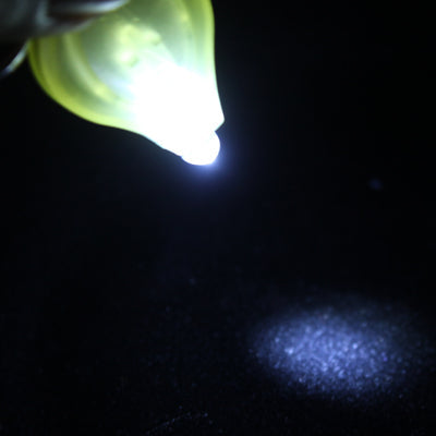 Mini LED Flashlight, White Light, Keychain Function, On/Off Switch & Pressure Switch(Yellow)