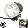 3 Modes USB XML T6 LED Headlamp / Bicycle Light, Luminous Flux: 900lm, Cable Length: 1.5m