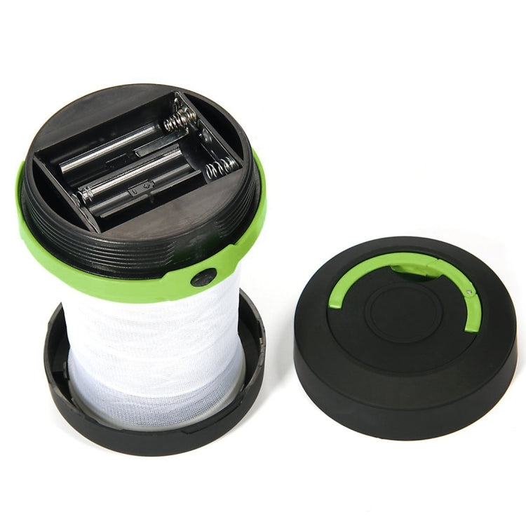 Outdoor Portable Camping Flashlight, Retractable LED 3-Mode Lantern Light Tent Lamp (Black)