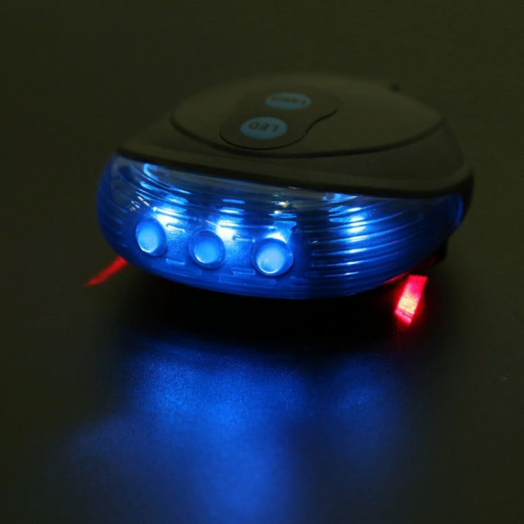 Bicycle Red LED Light Laser Night Mountain Bike Tail Light Taillight MTB Safety Warning Bicycle Rear Light Lamp Bycycle Light(Blue)