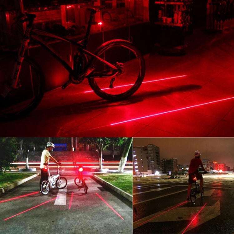 Bicycle Red LED Light Laser Night Mountain Bike Tail Light Taillight MTB Safety Warning Bicycle Rear Light Lamp Bycycle Light(Blue)
