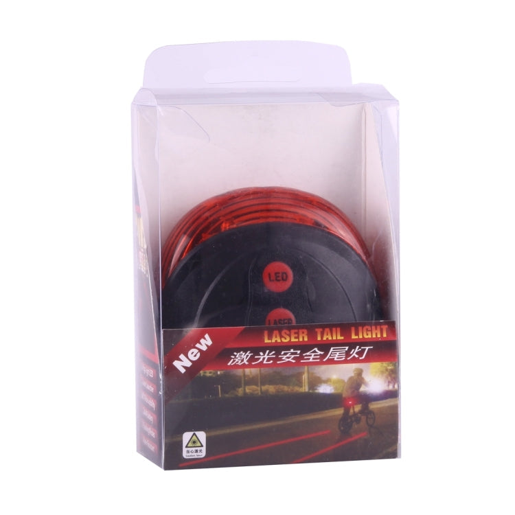 Bicycle LED Light Laser Night Mountain Bike Tail Light Taillight MTB Safety Warning Bicycle Rear Light Lamp Bycycle Light(Red)