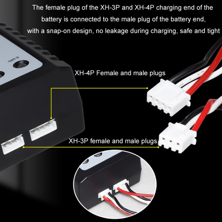 ImaxRC 7.4V/11.1V 2S/3S Model Aircraft Drone Lithium Battery Intelligent Balance Charger(EU Plug)