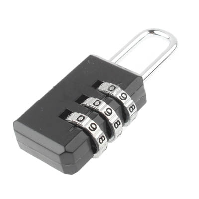 3 Digit Resettable Combination Security Travel Lock(Random Color Delivery)