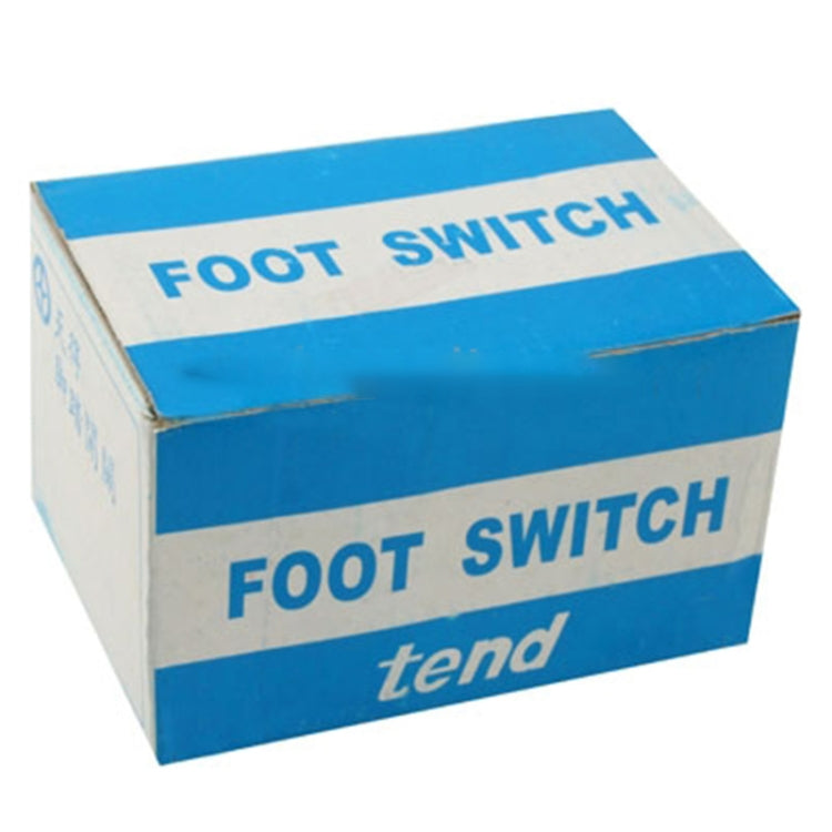 TFS-1 AC 250V 10A Anti-slip Plastic Case Foot Control Pedal Switch, Cable Length: 1m(Black)