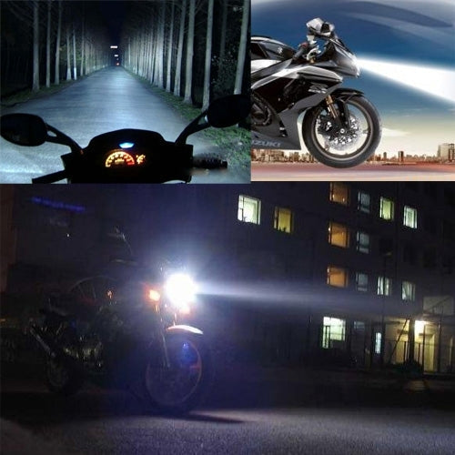 BA15D 10W White 300LM 4 LED COB Car Stop Brake Light Front Rear Turn Signal Lights for Motorcycle / Vehicles, DC 12V