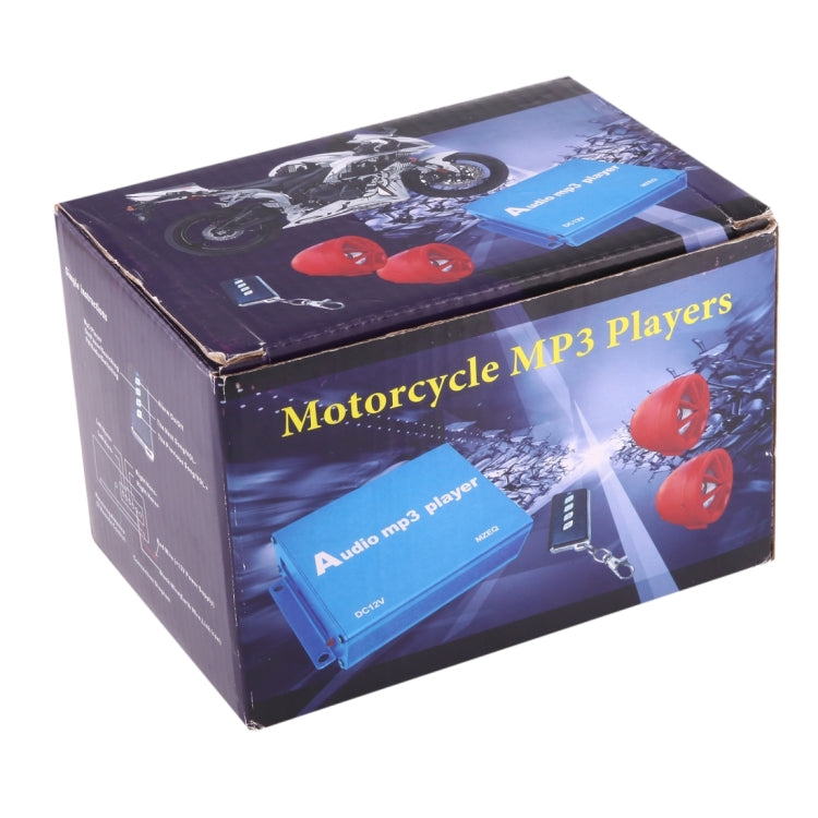 Motorcycle Anti-theft Digital MP3 with 2.5 inch Speaker, FM Radio & Remote Control, Support SD Card & USB Flash Disk(Black)