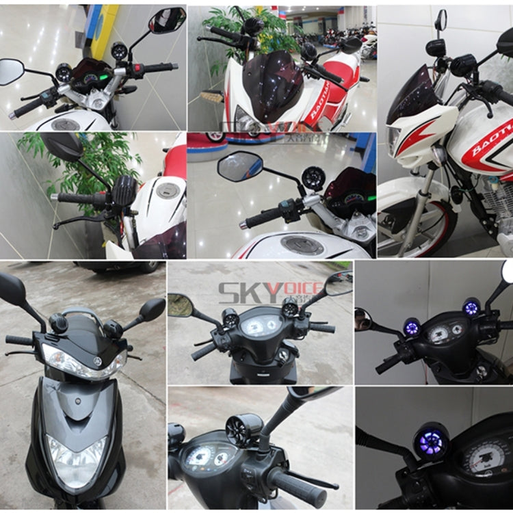 Motorcycle Anti-theft Digital MP3 with 2.5 inch Speaker, FM Radio & Remote Control, Support SD Card & USB Flash Disk(Black)