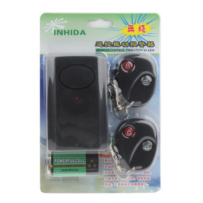 Wireless Remote Control Vibration Alarm, 2x Remote Control, Free GF22 Battery
