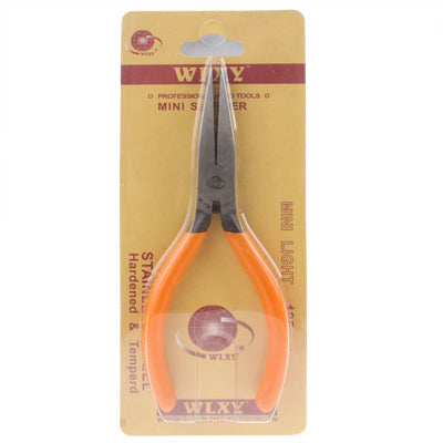 Mini Jeweler Flat Nose Pliers Hand Tool with Soft Grips (Orange)