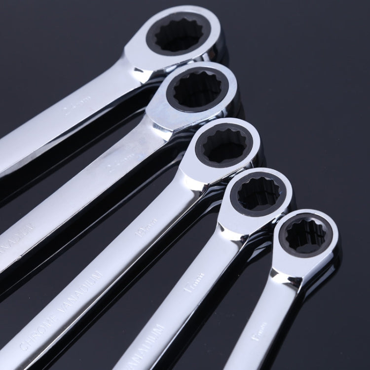 Professional Double-head Ratchet Wrench Set(Silver)