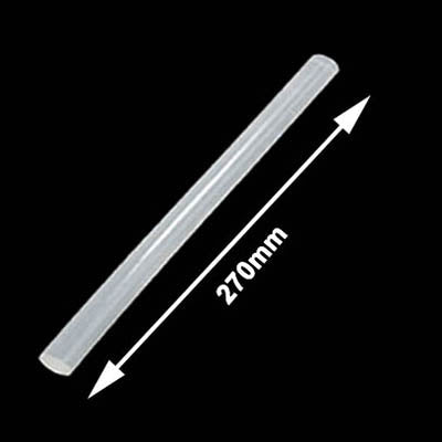10x Practical Transparent White Hot Melt Glue Stick, Size: 270 x 11mm (10pcs in one packaging, the price is for 10pcs)