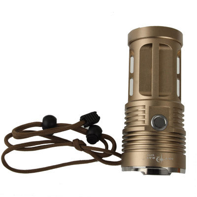 High Power LED Flashlight, 3 Mode, 3 XM-L T6 LED, Luminous Flux: 2000lm, Length: 135mm
