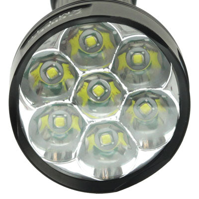 TrustFire TR-J18 LED Flashlight, 5 Mode, 7x XM-L T6, Luminous Flux: 8000lm, Length: 24.5 / 30.5cm