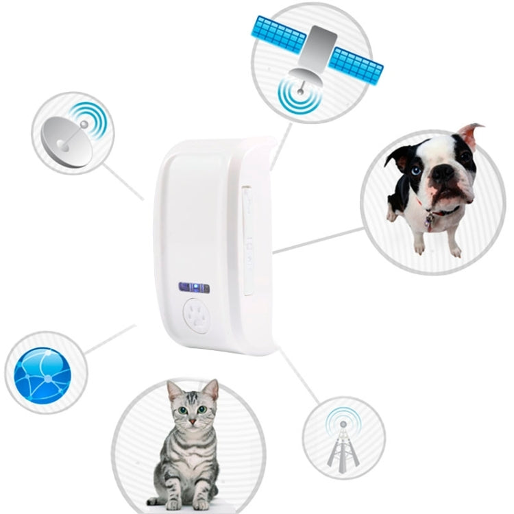 KH-909 Universal IPX6 Waterproof GPS Tracker for Pet / Kid / the Aged (White + Blue)