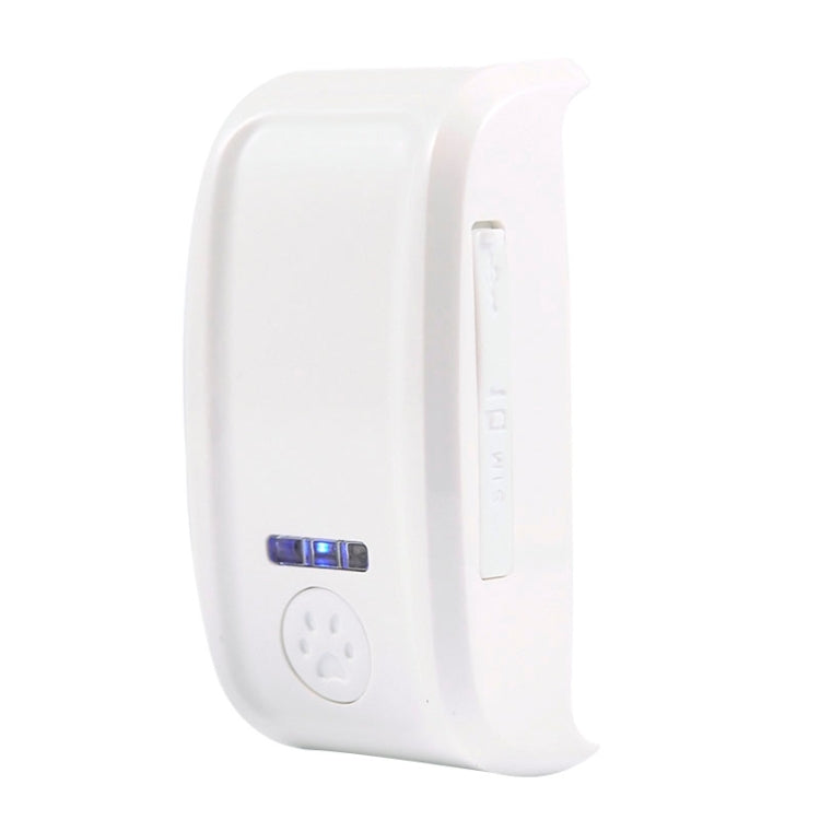 KH-909 Universal IPX6 Waterproof GPS Tracker for Pet / Kid / the Aged (White + Blue)